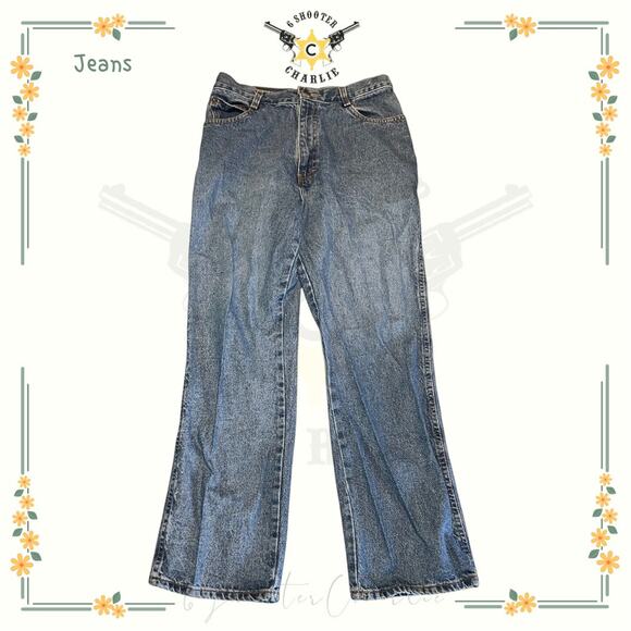 Gitano Vintage Mom Straight Denim Jeans Sz 14 Blue High Rise Jamaica - Picture 1 of 5
